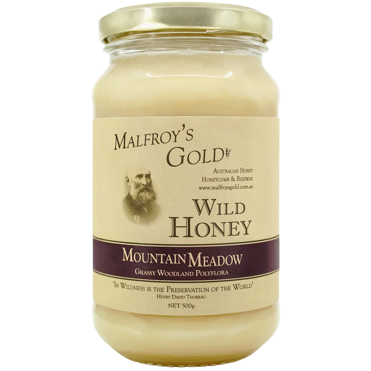 Malfroy's Gold 500g Wild Honey Mountain Meadow Polyflora