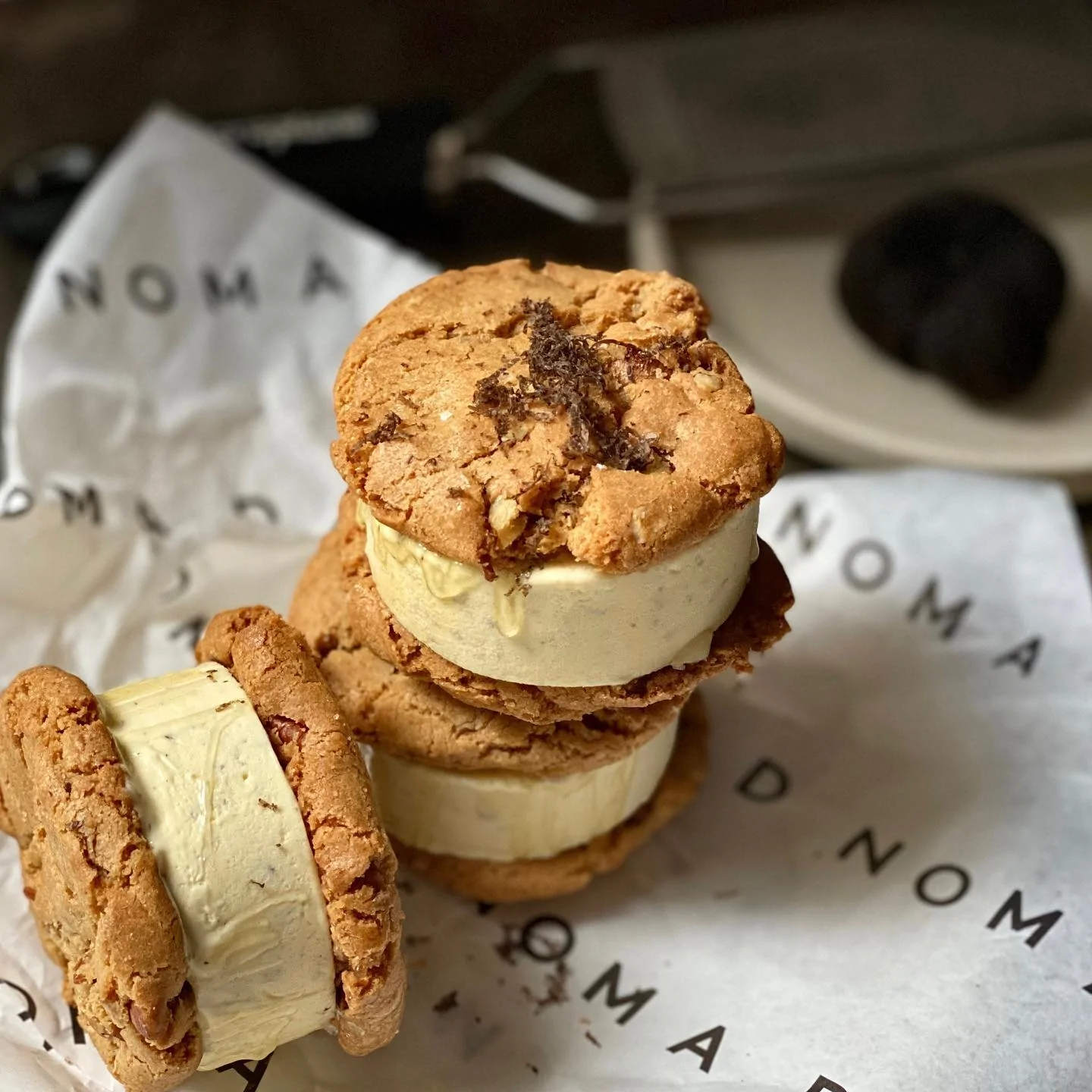 Malfroy's Gold at Nomad - Truffle, pecan, honey, oilive oil icecream cookies