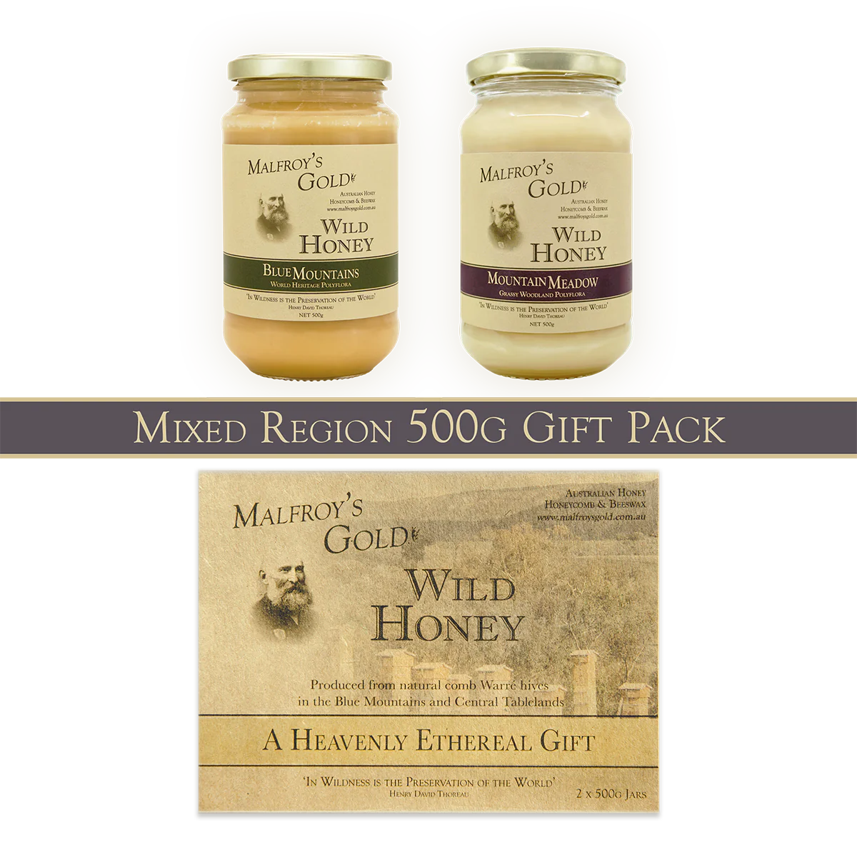 Malfroy's Gold Wild Honey 500g Mixed Wild Honey