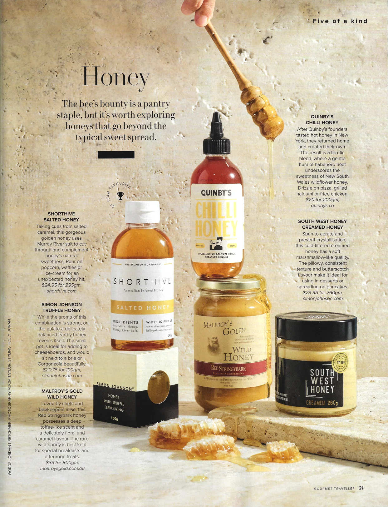 Malfroy's Gold Gourmet Traveller Five of a Kind