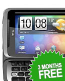 3 Months Free! HTC Desire Z
